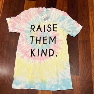 Raise them Kind Bella Canvas Tie-Dye tee, size medium, new